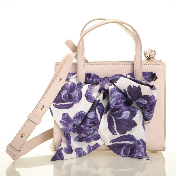 Salvatore Ferragamo Handbags - Salvatore Ferragamo Foulard Small Jasmine Tote Bag